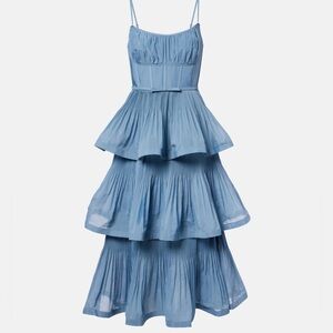 Zimmerman PLEATED TIERED MIDI DRESS NWOT